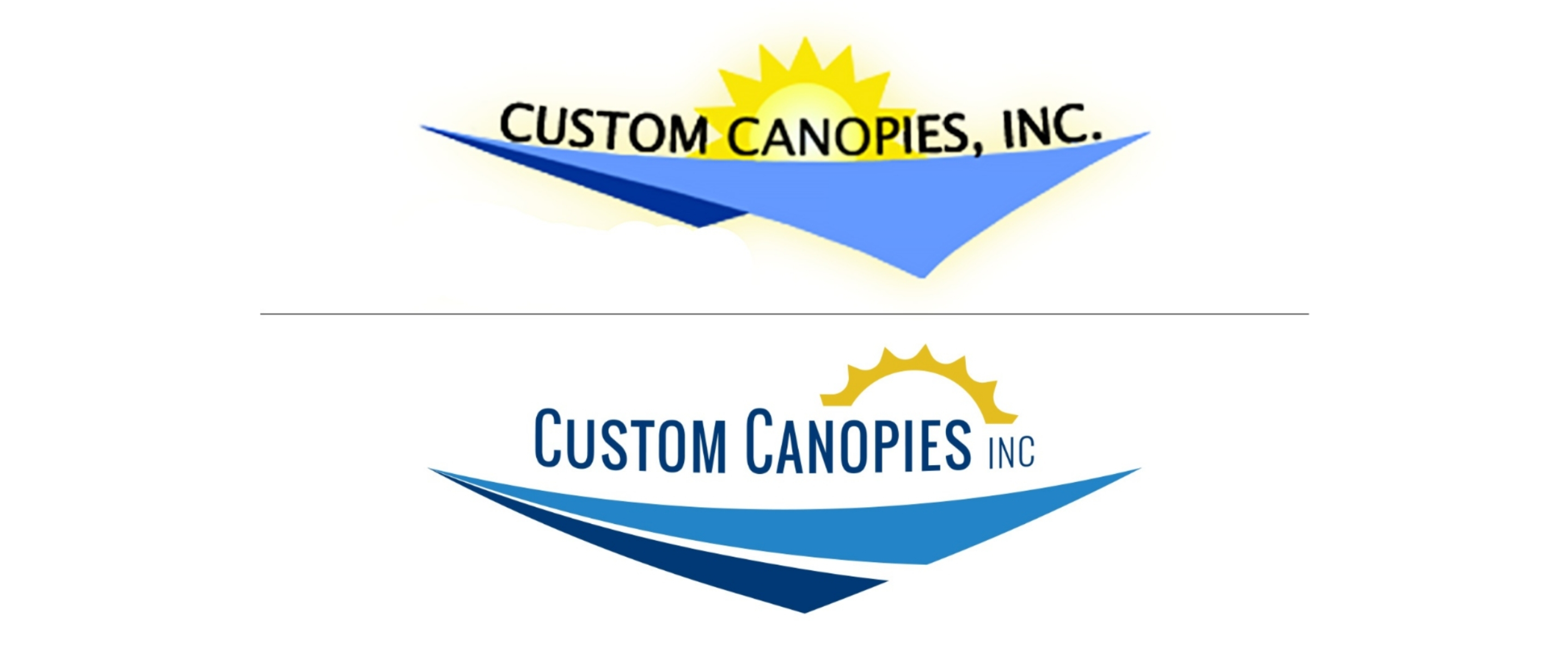 Custom Canopies refreshed their logo for a more modern look