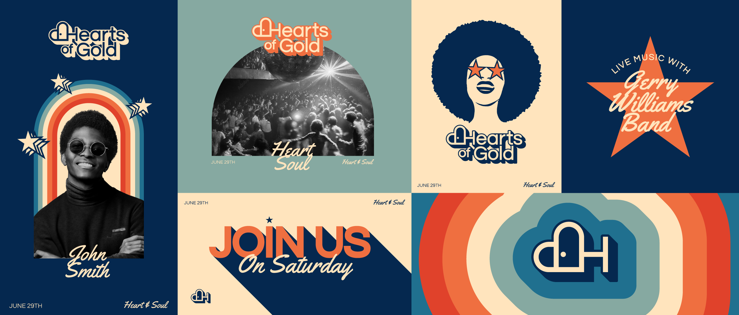  - Motown-Inspired Event Branding